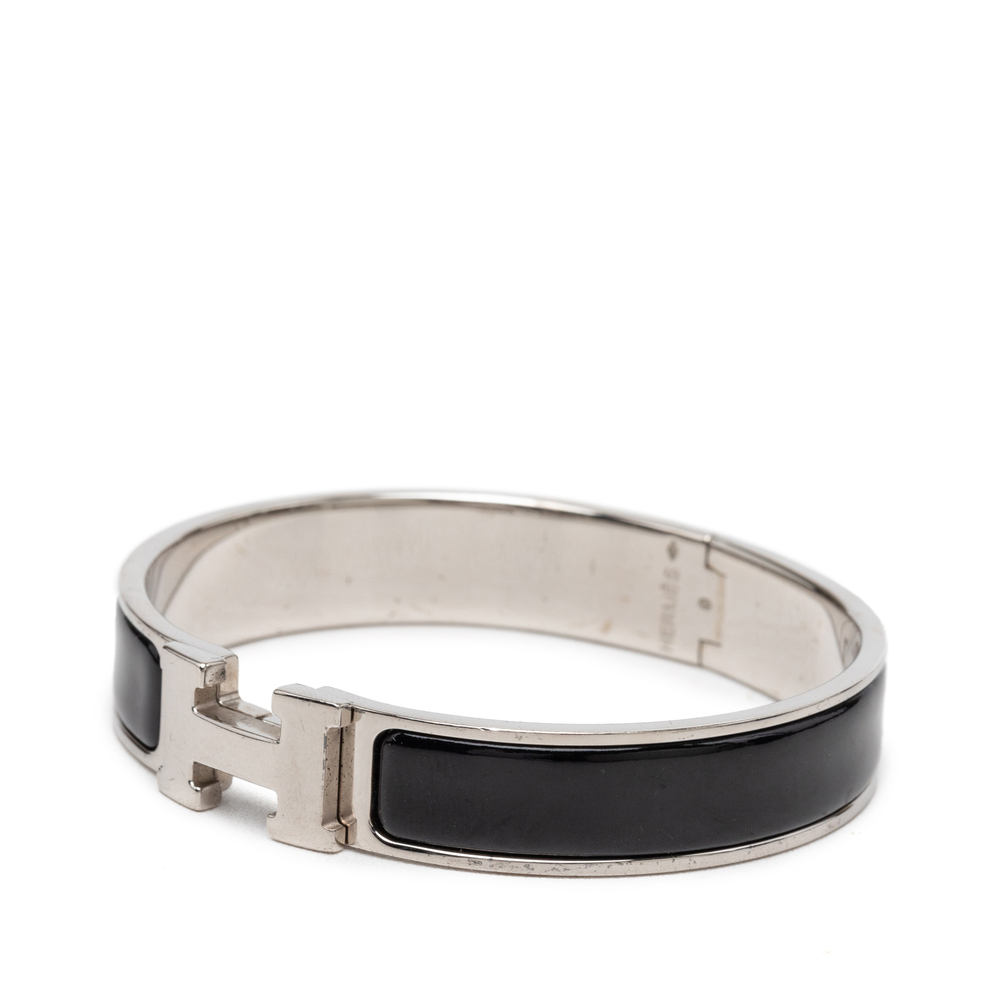 Pre-Loved Hermes Narrow Enamel Clic H Bracelet PM - Picture 2 of 6